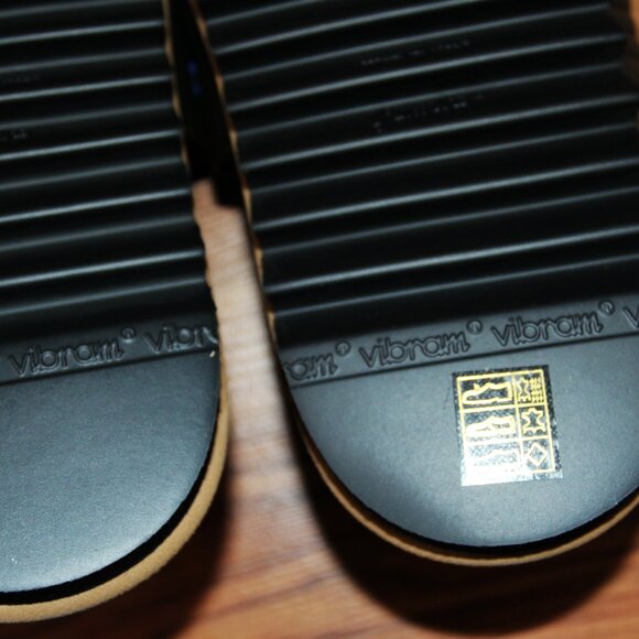 BNWT SS21 DRIES VAN NOTEN LEATHER STRAP SLIDERS OLIVE 44 - Picture 5 of 13